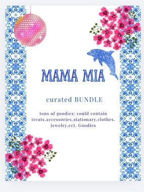 Mama Mia Curated Bundle - White & Blue and or disco